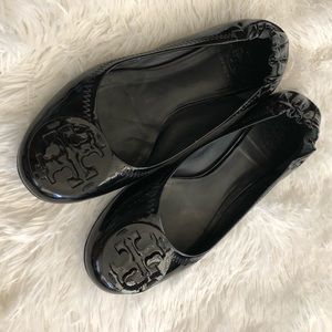 Tory Burch patent leather ballet slippers